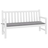 Vidaxl Garden Bench Kissen 200x50x4 cm Oxford Stoff grau