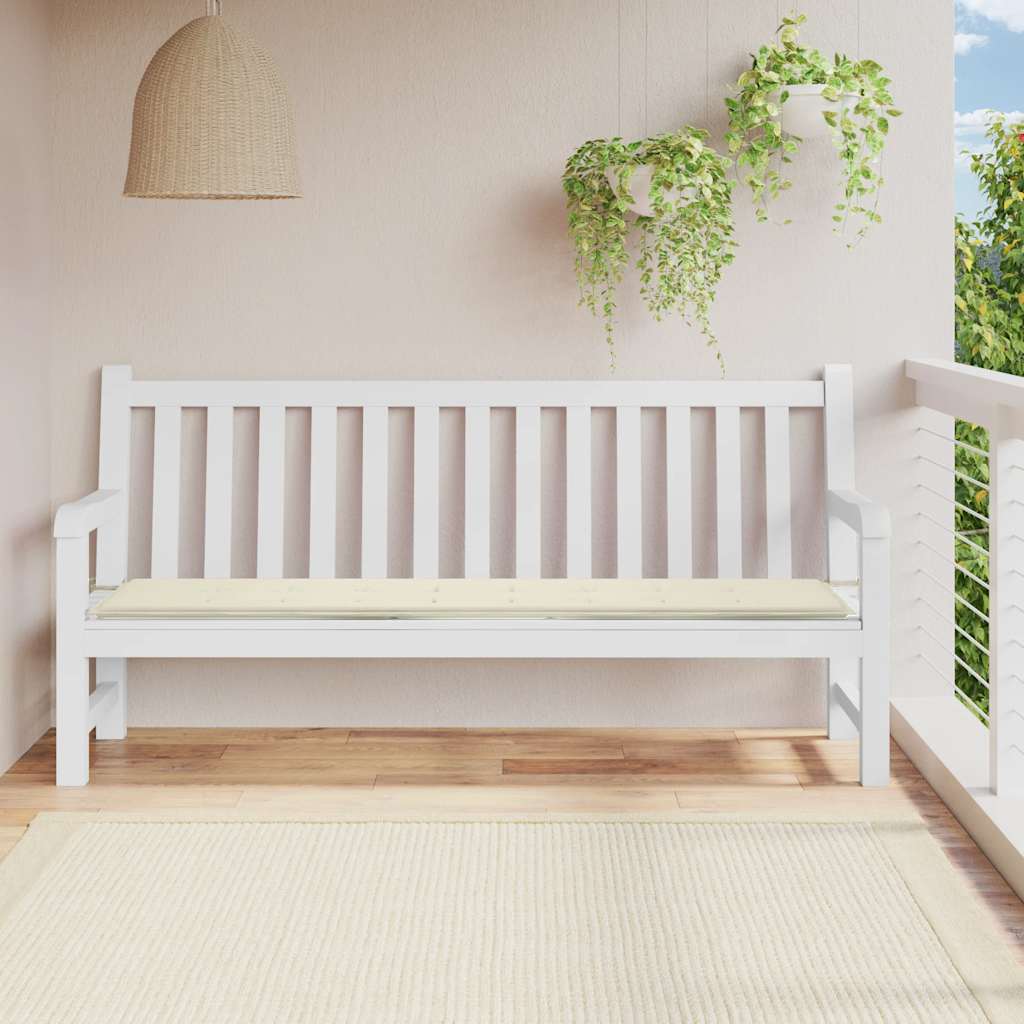 Vidaxl Garden Bench Cushion 200x50x4 cm Oxford Stoffcreme -Colored