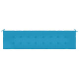 Vidaxl Garden Bench Kissen 200x50x3 cm Oxford Stoff Blau