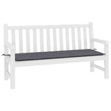 Vidaxl Garden Bench Cushion 200x50x4 cm Oxford Stoffanthrazit -gelöscht