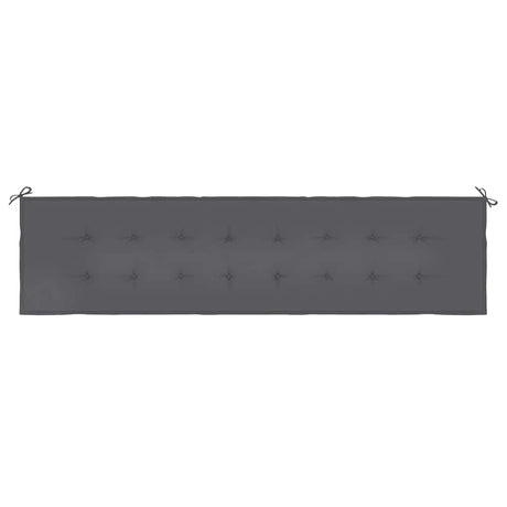 Vidaxl Garden Bench Cushion 200x50x4 cm Oxford Stoffanthrazit -gelöscht