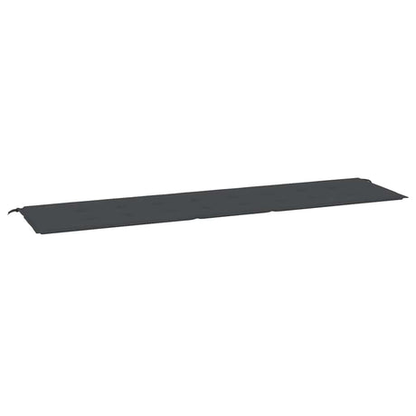 Vidaxl Garden Bench Kissen 200x50x4 cm Oxford Stoff schwarz