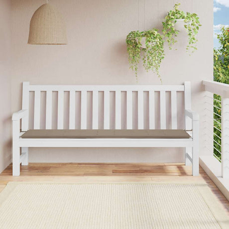 Vidaxl Garden Bench Kissen 200x50x4 cm Oxford Stofftaupe
