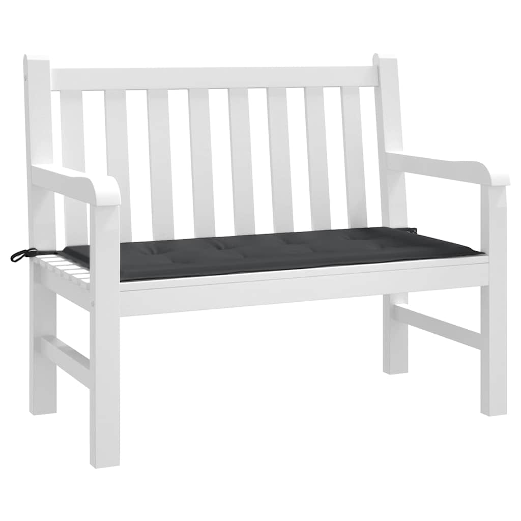 Vidaxl Garden Bench Kissen 120x50x4 cm Oxford Stoff schwarz