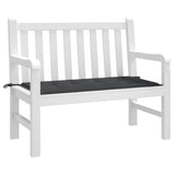 Vidaxl Garden Bench Kissen 120x50x4 cm Oxford Stoff schwarz