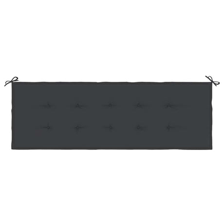 Vidaxl Gartenbank Kissen 150x50x4 cm Oxford Stoff schwarz