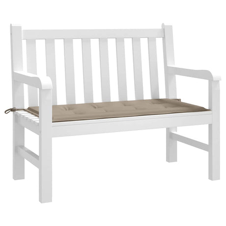 Vidaxl Garden Bench Kissen 100x50x4 cm Oxford Stofftaupe