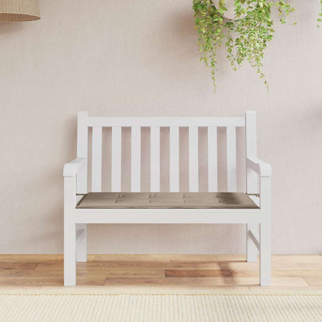 Vidaxl Garden Bench Kissen 100x50x4 cm Oxford Stofftaupe
