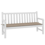 Vidaxl Gartenbank Kissen 150x50x4 cm Oxford Stofftaupe