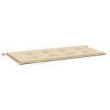Vidaxl Garden Bench Kissen 120x50x4 cm Oxford Stoff Beige