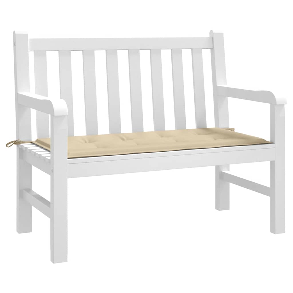 Vidaxl Garden Bench Kissen 120x50x4 cm Oxford Stoff Beige