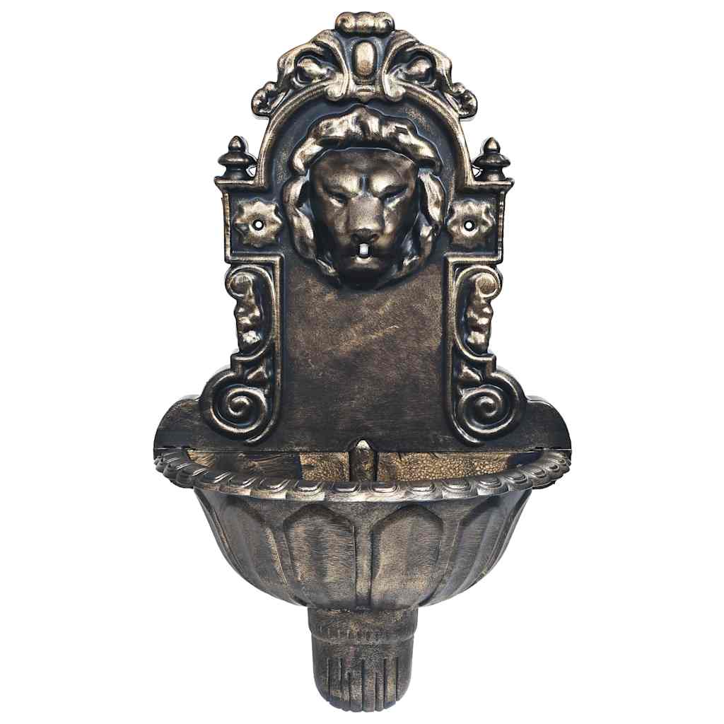 Vidaxl Muurfontein Leeuwenkop Bronze