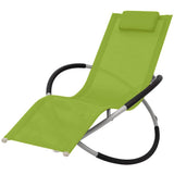 Vidaxl tuinligbed geometrisch staal groen