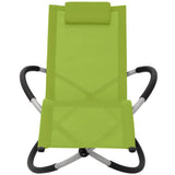 Vidaxl tuinligbed geometrisch staal groen