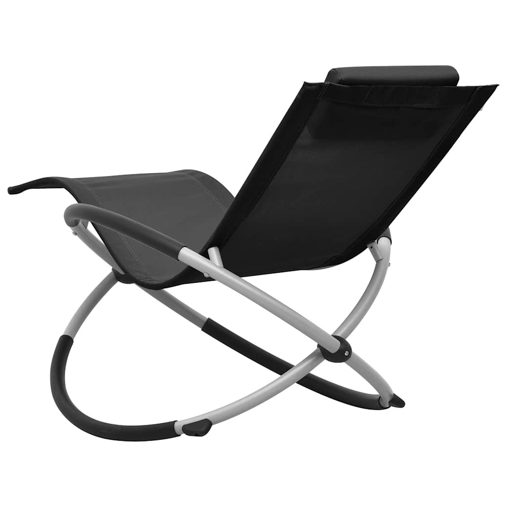 Vidaxl kinderligbed staal zwart