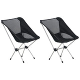 Vidaxl Campingstühle 2 ST mit Trägerbeutel 54x50x65 cm Aluminium