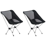 Vidaxl Campingstühle 2 ST mit Trägerbeutel 54x50x65 cm Aluminium