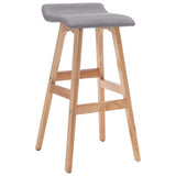 Vidaxl barstoelen 2 st stof lichtgrijs