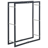 Vidaxl haardhoutrek 80x25x100 cm staal zwart