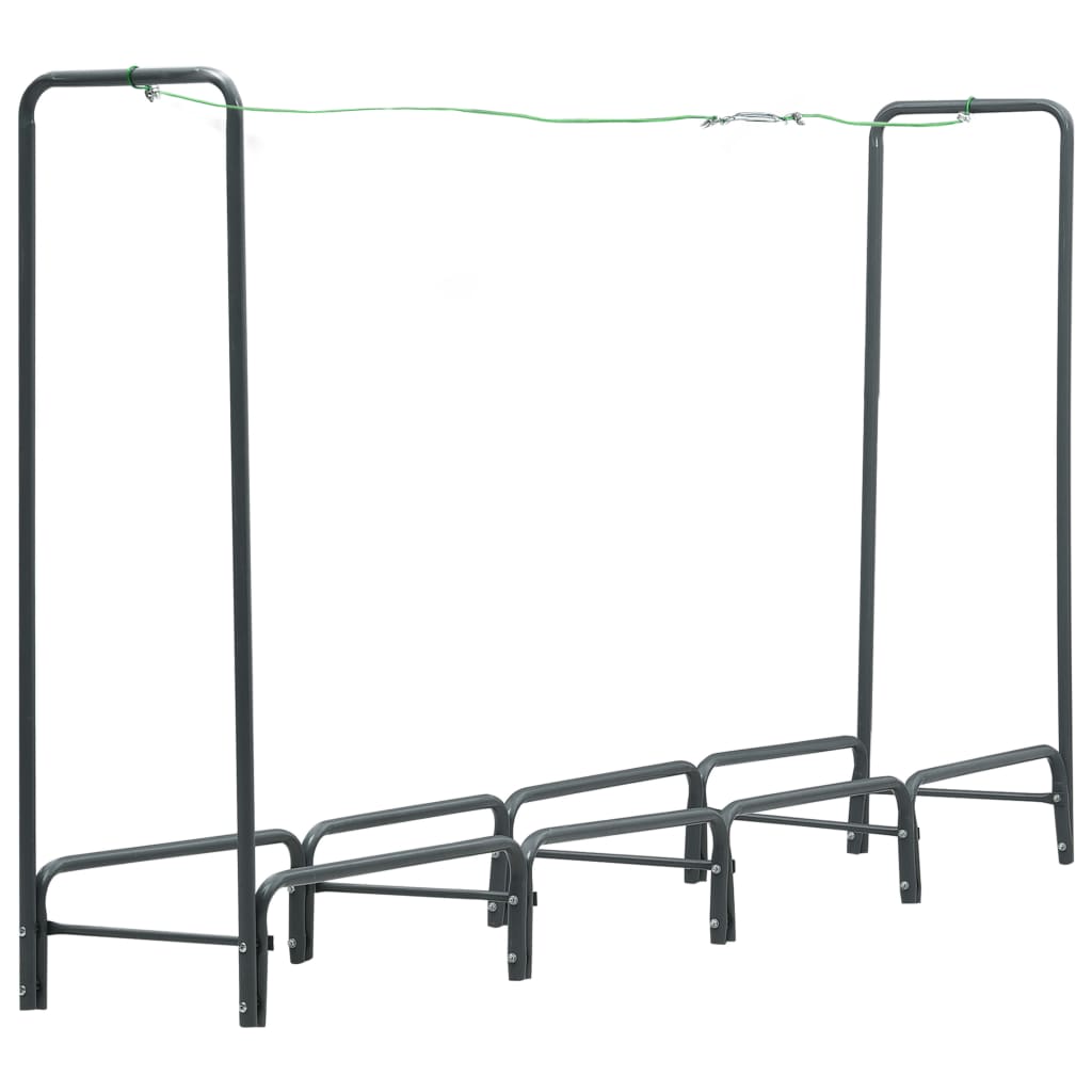 Vidaxx Kaminholzregal 240x35x120 cm Stahl Anthrazit