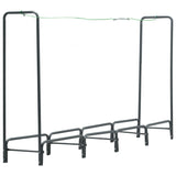 Vidaxx Kaminholzregal 240x35x120 cm Stahl Anthrazit