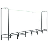 VidaXL Kaminholzregal 360x35x120 cm Stahl Anthrazit