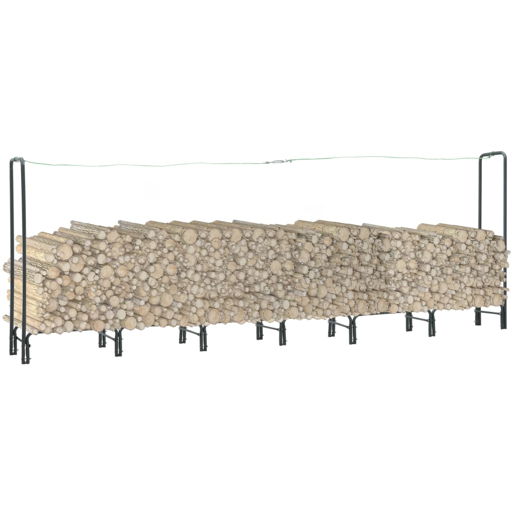 VidaXL Kaminholzregal 360x35x120 cm Stahl Anthrazit
