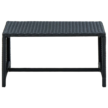 Vidaxl salontafel 70x40x38 cm poly rattan zwart