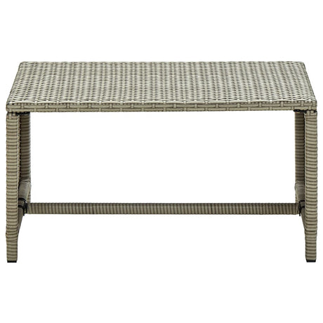 Vidaxl salontafel 70x40x38 cm poly rattan beige