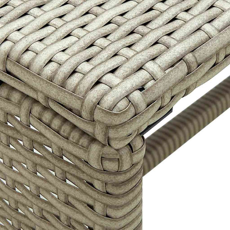 Vidaxl salontafel 70x40x38 cm poly rattan beige