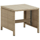 Vidaxl tuinkrukken 2 st met kussens poly rattan beige