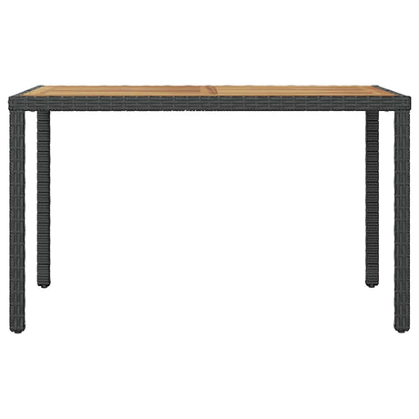 Vidaxl tuintafel 123x60x74 cm massief acaciahout zwart en bruin