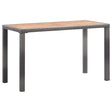 Vidaxl tuintafel 123x60x74 cm massief acaciahout antraciet en bruin