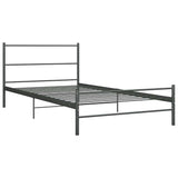 Vidaxl bedframe metaal grijs 100x200 cm