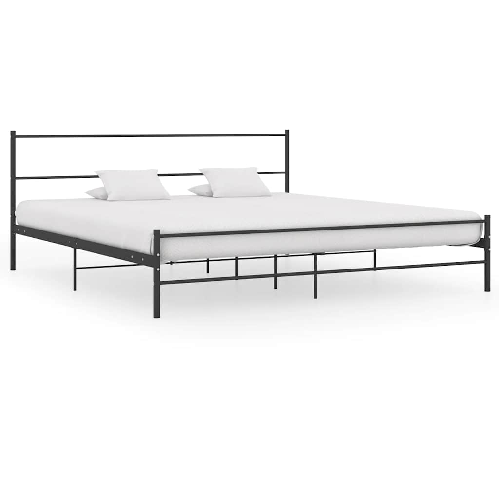 Vidaxl bedframe metaal zwart 180x200 cm