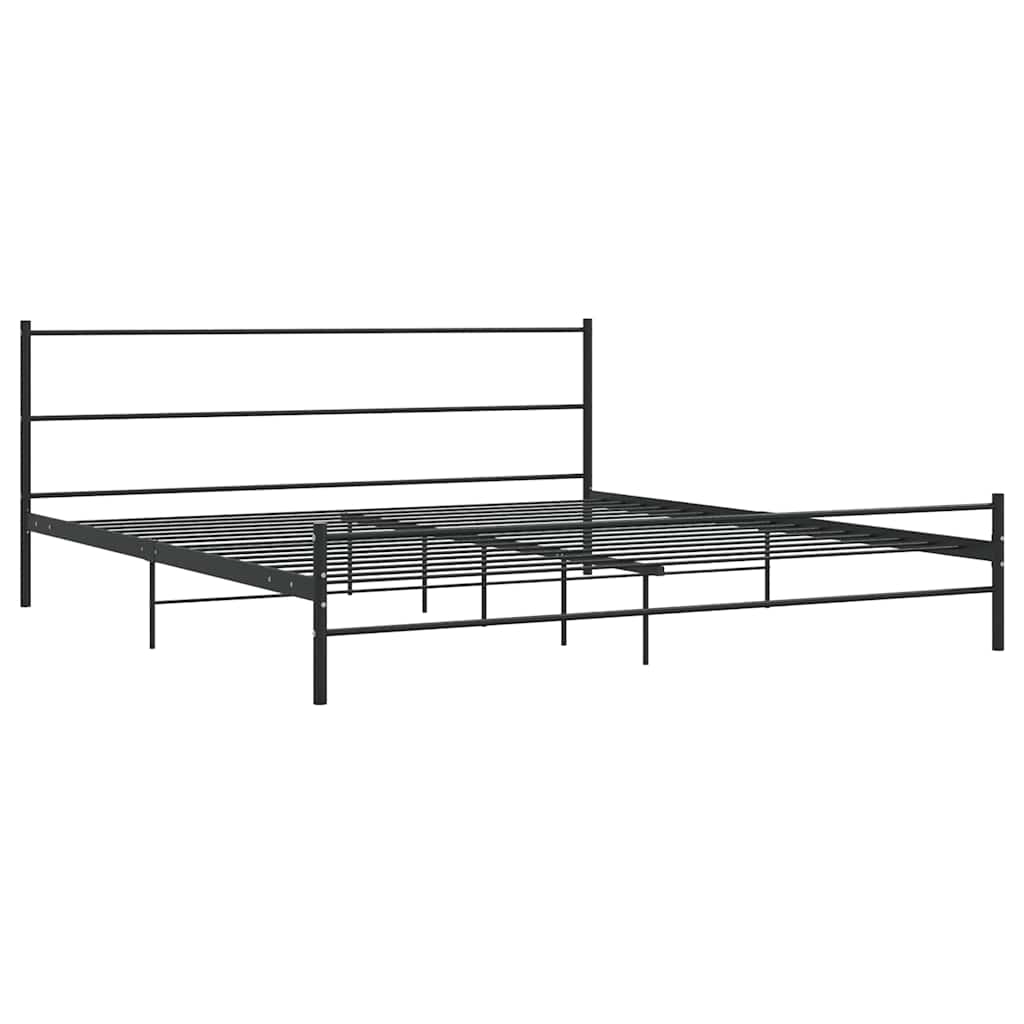 Vidaxl bedframe metaal zwart 180x200 cm