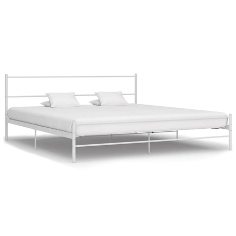 Vidaxl bedframe metaal wit 200x200 cm