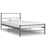 Vidaxl bedframe metaal grijs 90x200 cm
