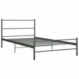 Vidaxl bedframe metaal grijs 90x200 cm