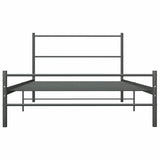 Vidaxl bedframe metaal grijs 90x200 cm