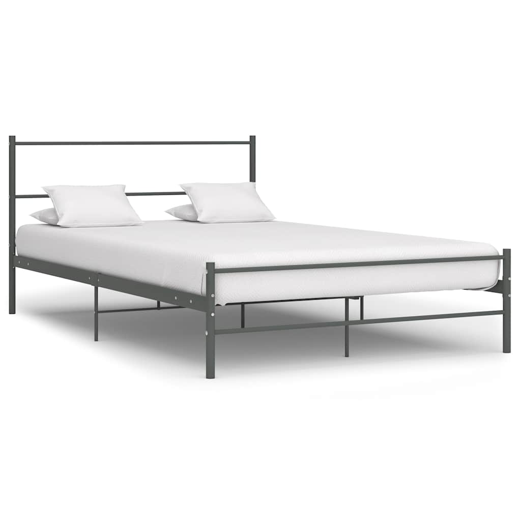 Vidaxl bedframe metaal grijs 160x200 cm