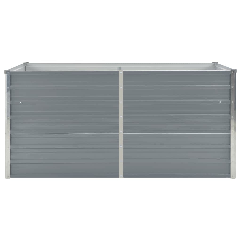 Vidaxl -Pflanzer erhöht 160 x 80 x 45 cm verzinkter Stahlgrau