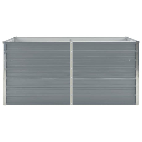 Vidaxl -Pflanzer erhöht 160 x 80 x 45 cm verzinkter Stahlgrau