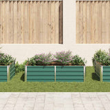 Vidaxl -Pflanzer erhöht 160 x 80 x 45 cm verzinktes Stahlgrün