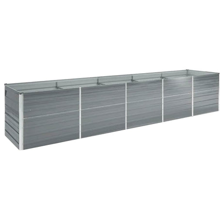 VIDAXL -Planungsbox 400x80x45 cm verzinkter Stahl grau