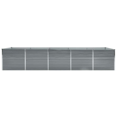 VIDAXL -Planungsbox 400x80x45 cm verzinkter Stahl grau