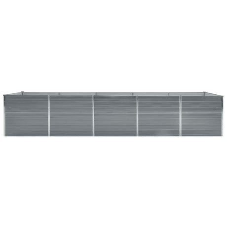VIDAXL -Planungsbox 400x80x45 cm verzinkter Stahl grau