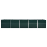 VIDAXL -Pflanzer eingefügt 400 x 80 x 45 cm verzinktes Stahlgrün