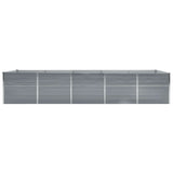 Vidaxl Pflanzer Einsatz 400x80x77 cm verzinkter Stahl grau