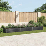 Vidaxl -Pflanzer 480 x 80 x 45 cm verzinkter Stahl -Anthrazit angehoben